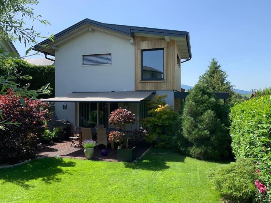 "Ferienhaus Am Mondsee" Mit Direktem Schafbergblick Im Salzkammergut Bei Salzburg Exterior foto